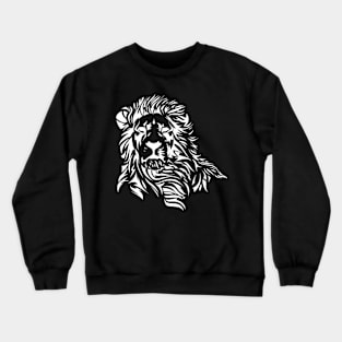 Lion African Tribal Design Crewneck Sweatshirt